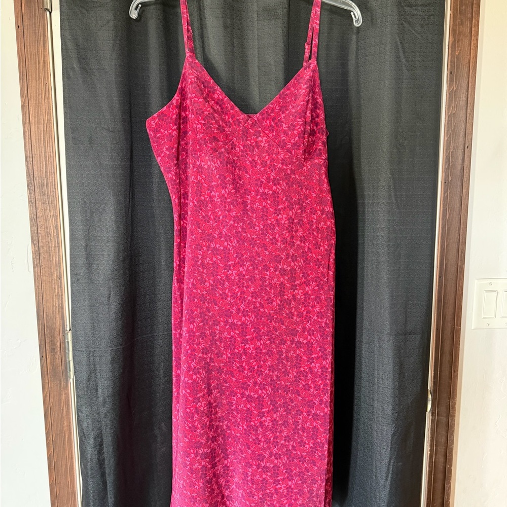 Express Hot Pink Floral Dress